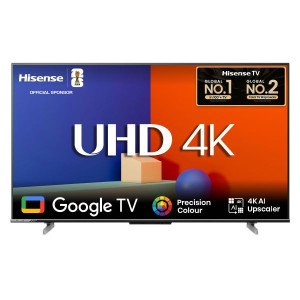 Hisense 50 Inch Bezelless Dolby Vision 4K UHD Smart LED Voice Control Google DTS TV