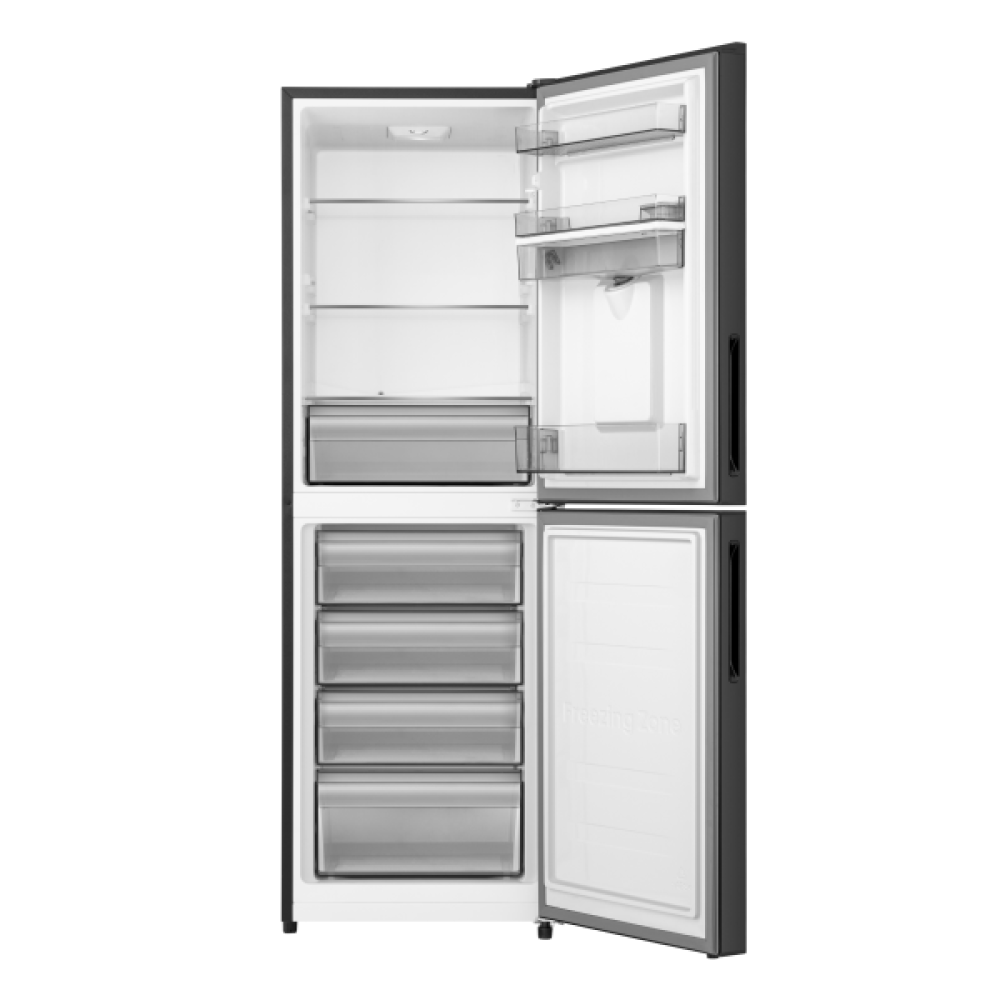 Hisense 270L BMF Inverter Glass Door with Dispenser Refrigerator Premium Black